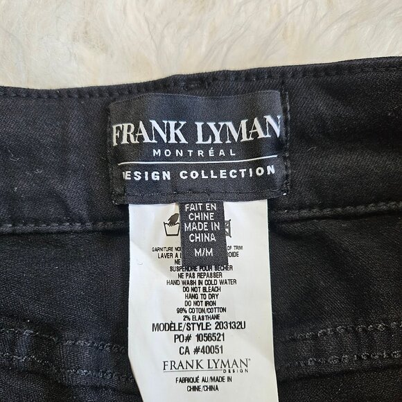 Frank Lyman Women’s Black Embroidery Legs Pants Size M - Picture 10 of 10